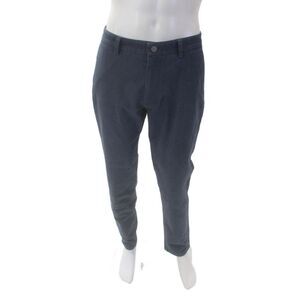 Spoke Mens Cotton Flat Front Slim Straight Leg Pants Faded Blue Size 34